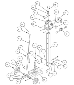Section 08 Diagram and Parts List for 158425  MK Diamond Drill